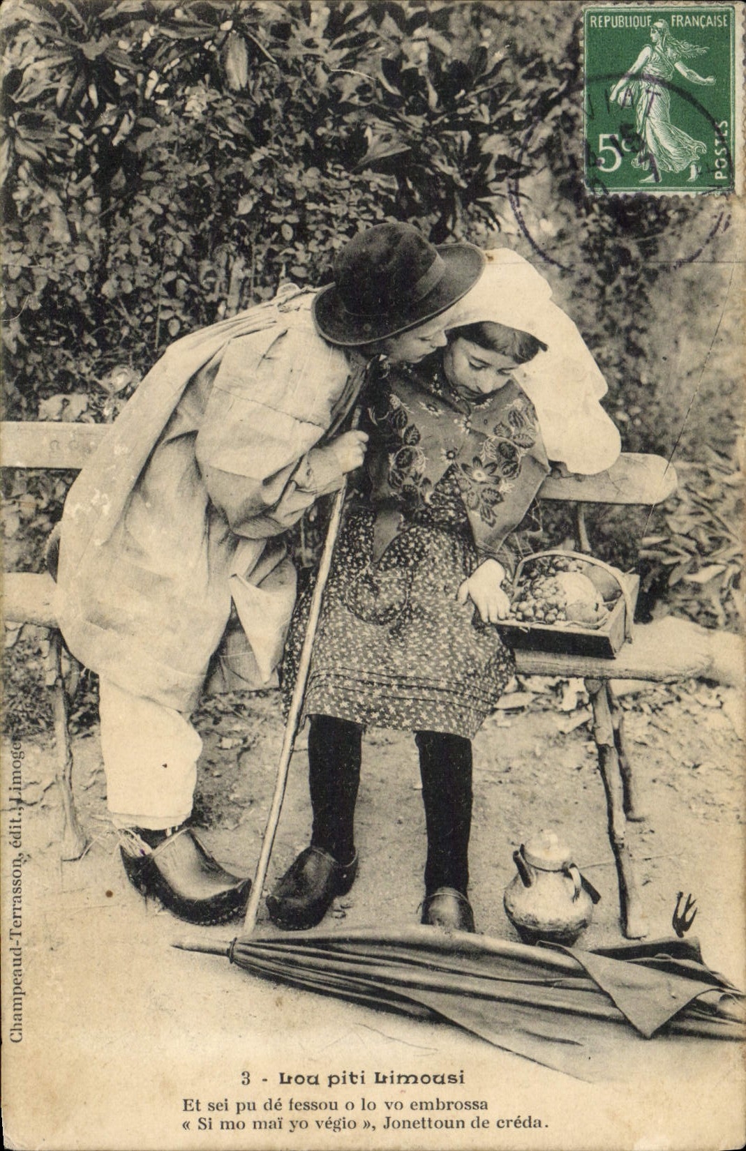 CPA Folklore Limousin