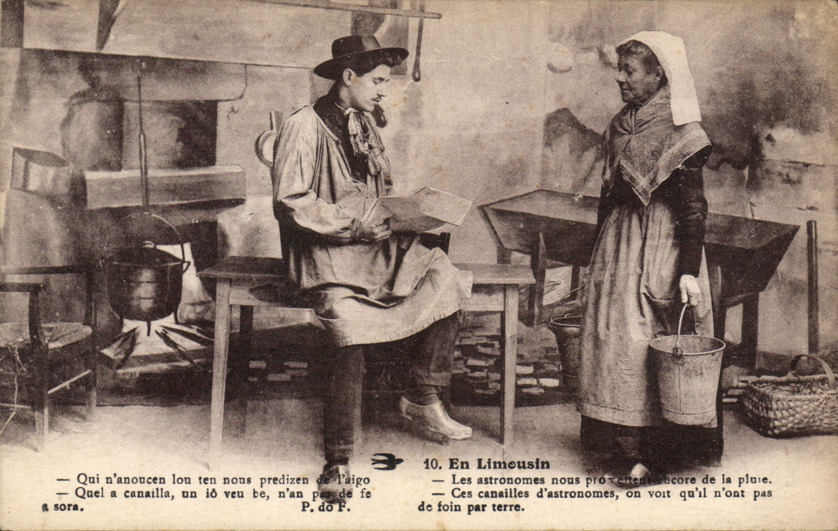 CPA Folklore Limousin