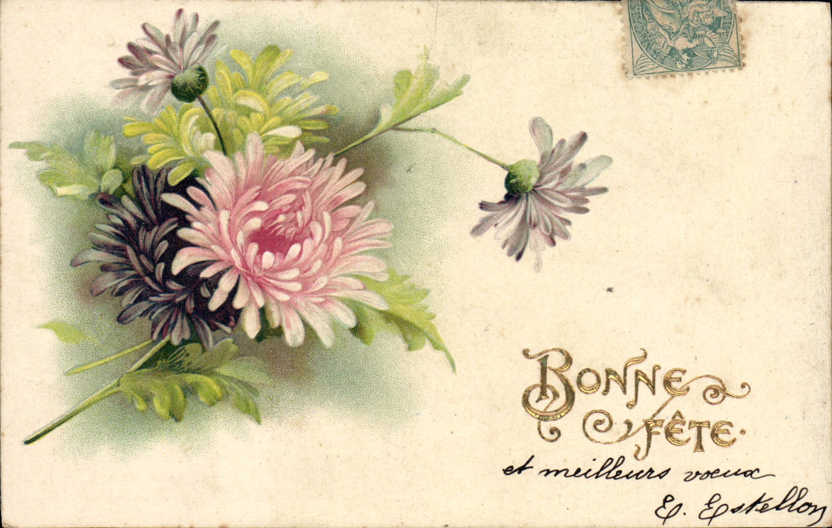 CPA Fantaisie Fleurs 