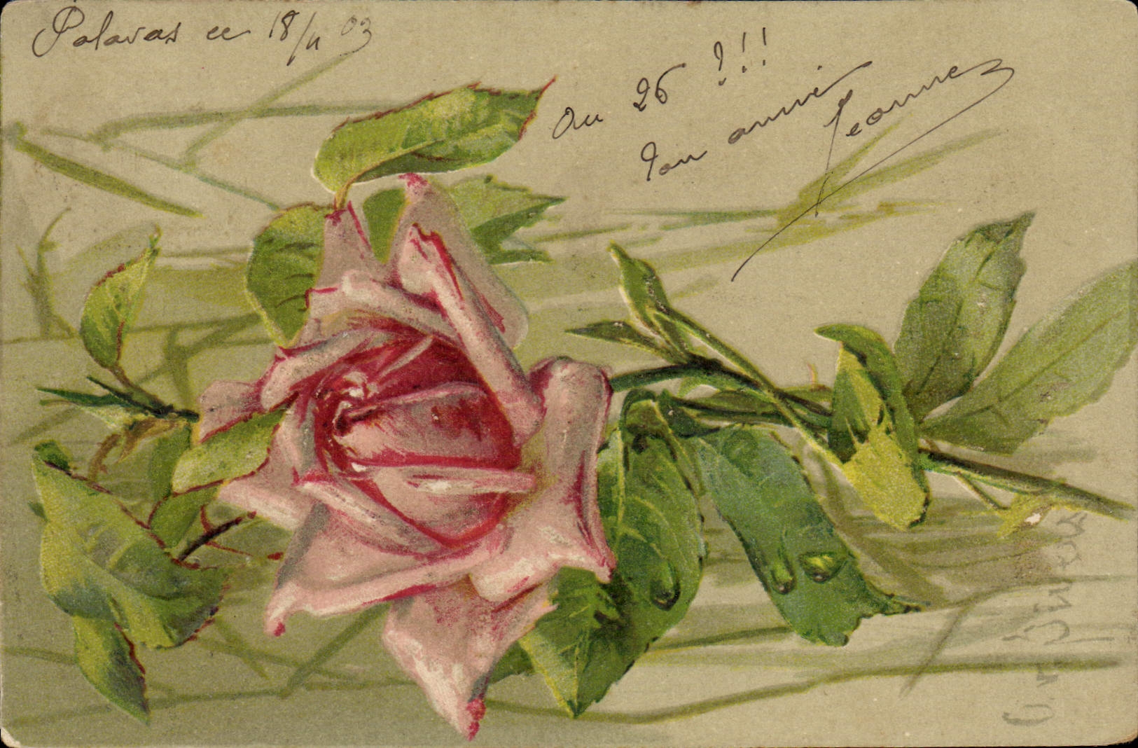 CPA Fantaisie Fleurs 