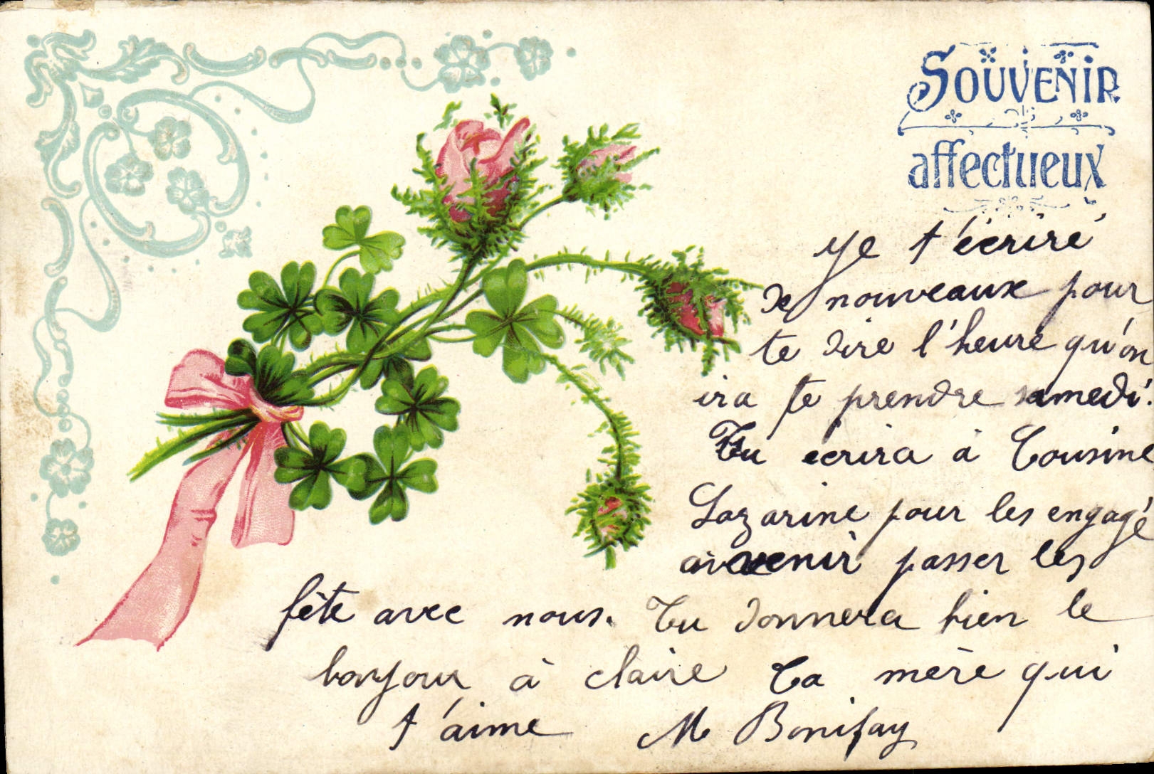 CPA Fantaisie Fleurs 