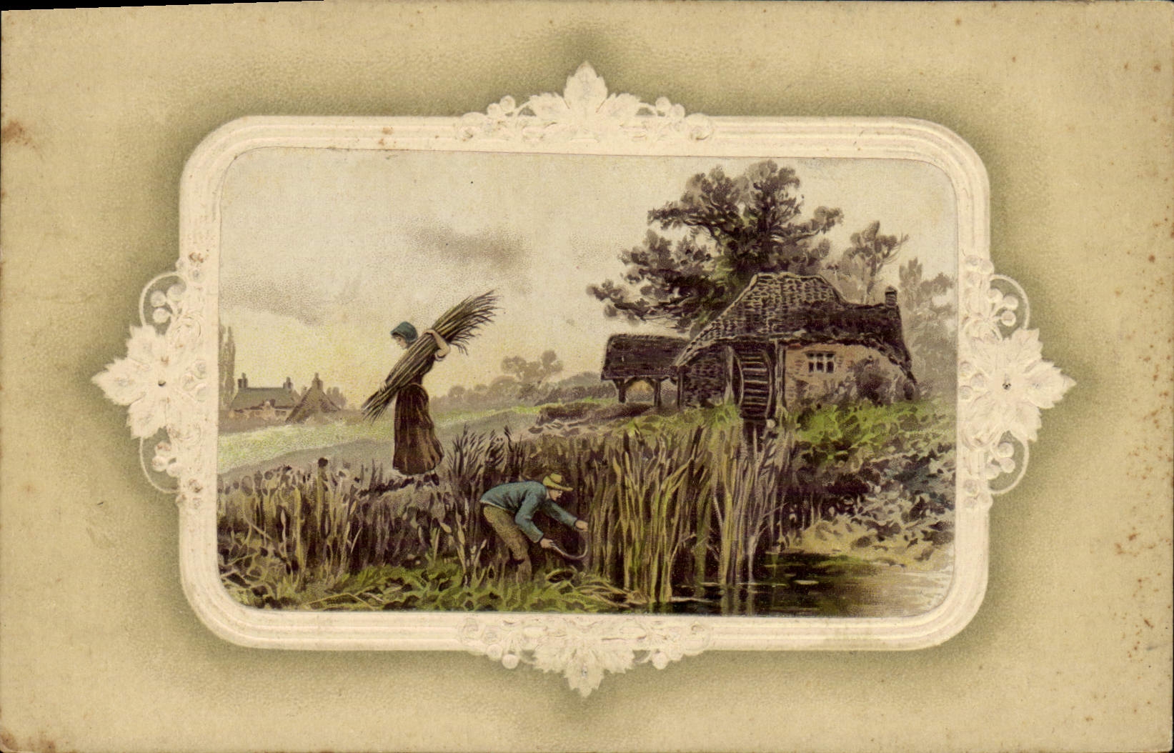 CPA Fantaisie Moulin a eau 