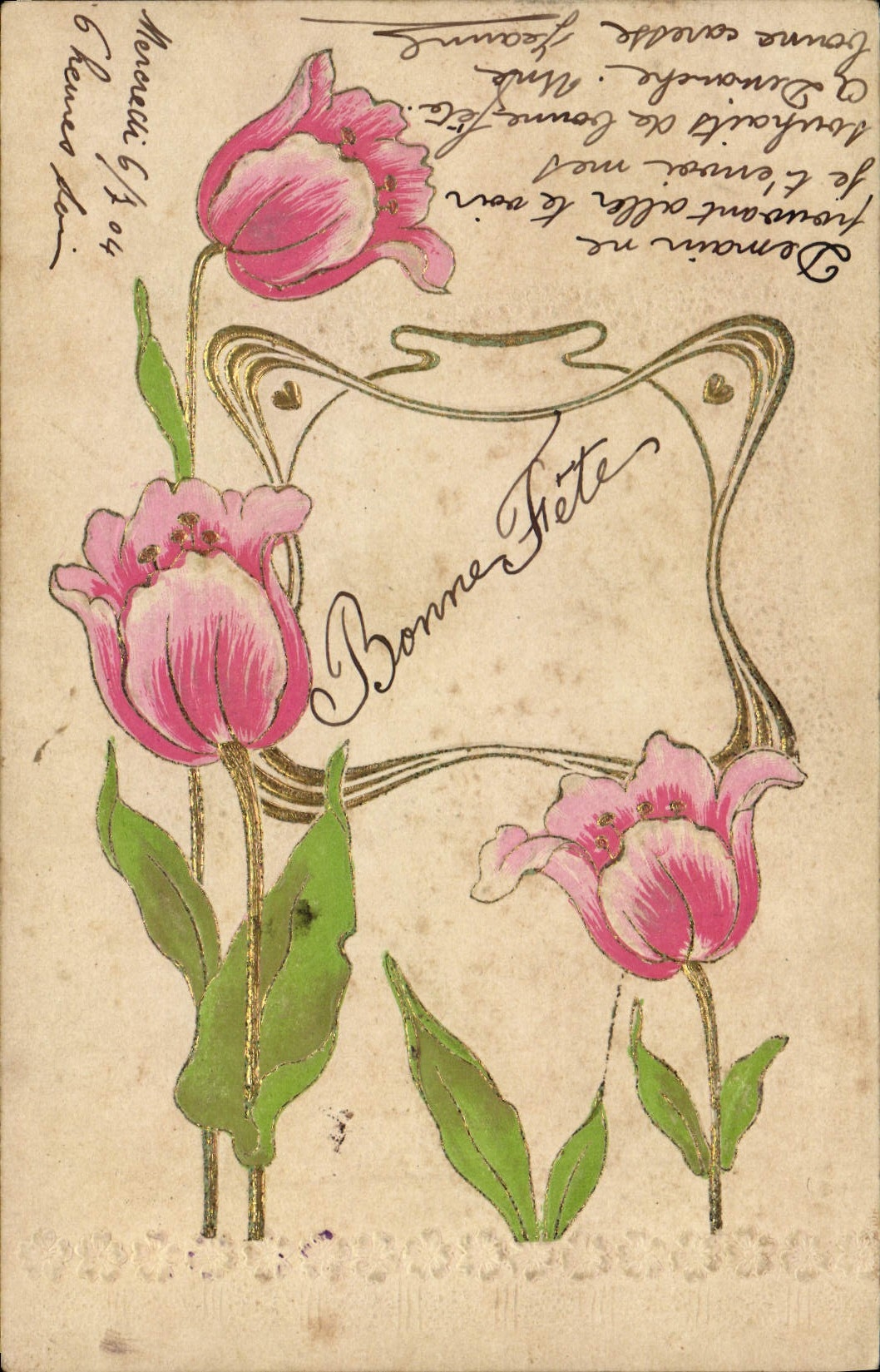 CPA Fantaisie Fleurs 