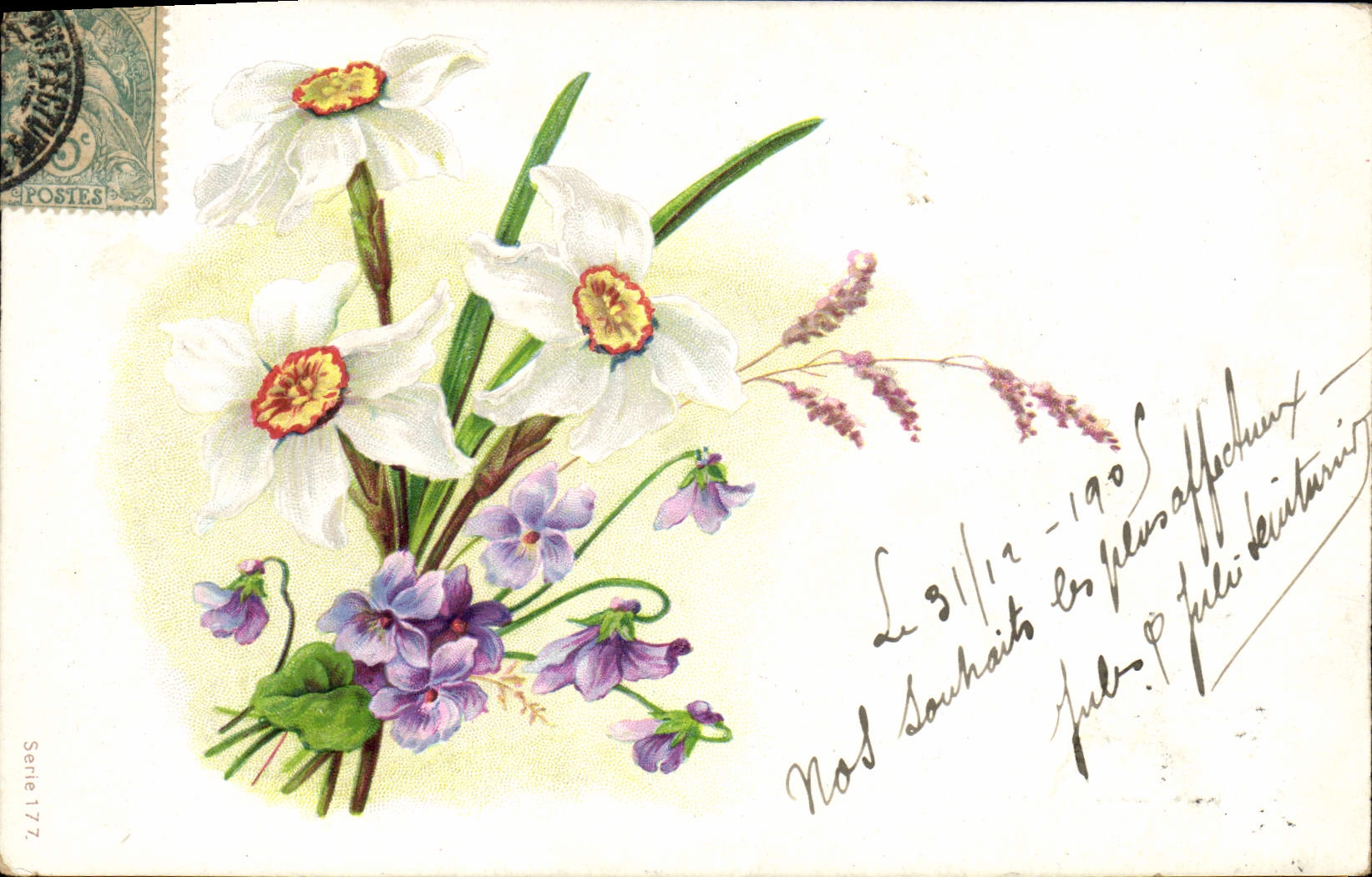 CPA Fantaisie Fleurs 