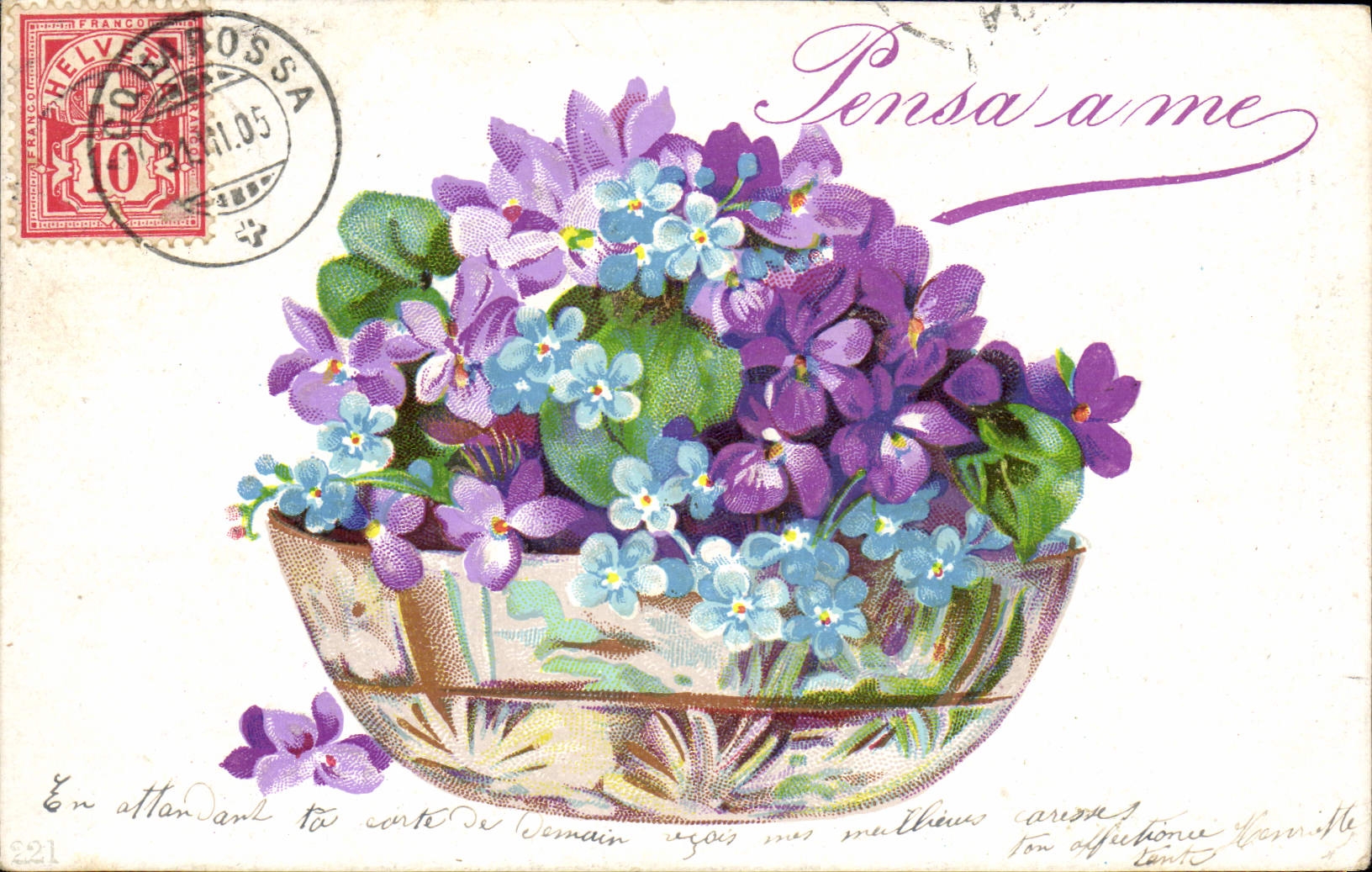 CPA Fantaisie Fleurs 