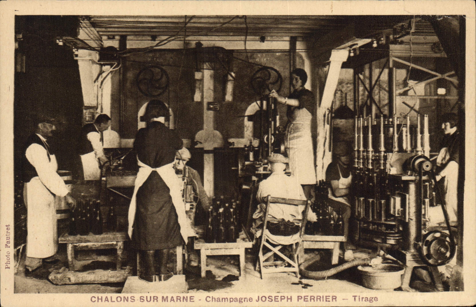 Postal Folclore Vid Vino Vendimias Champaña Redes amarga Marga José Cantero Tirada