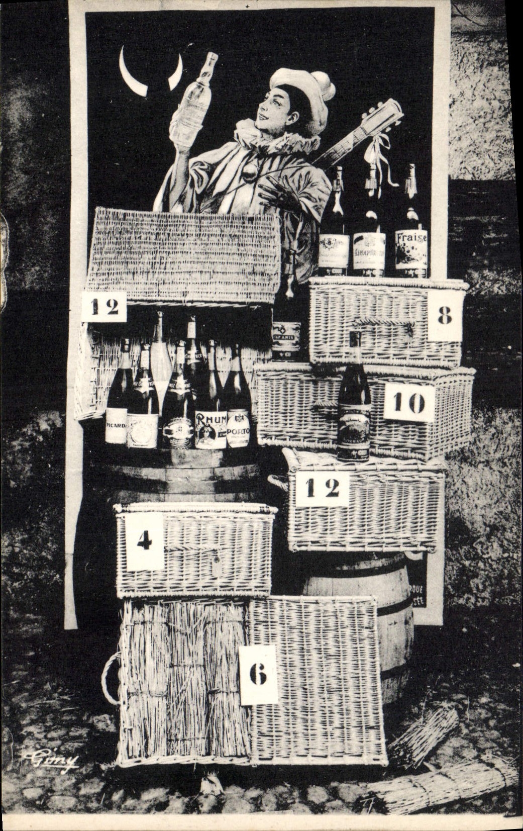 Vintage Postcard Publicity Chambéry Comoz Baskets Bags