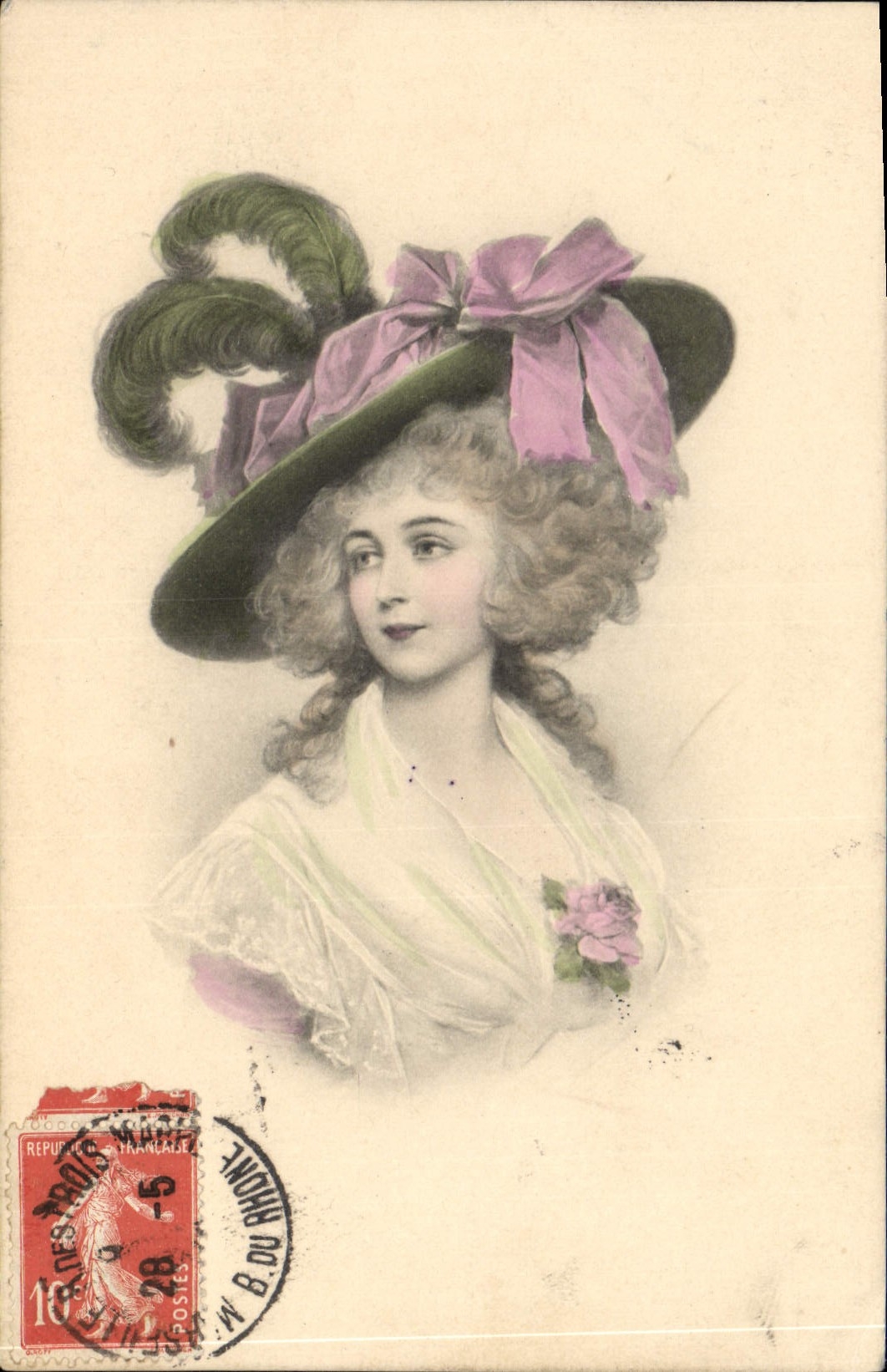 Postal Fantasia Mujer Ilustrador