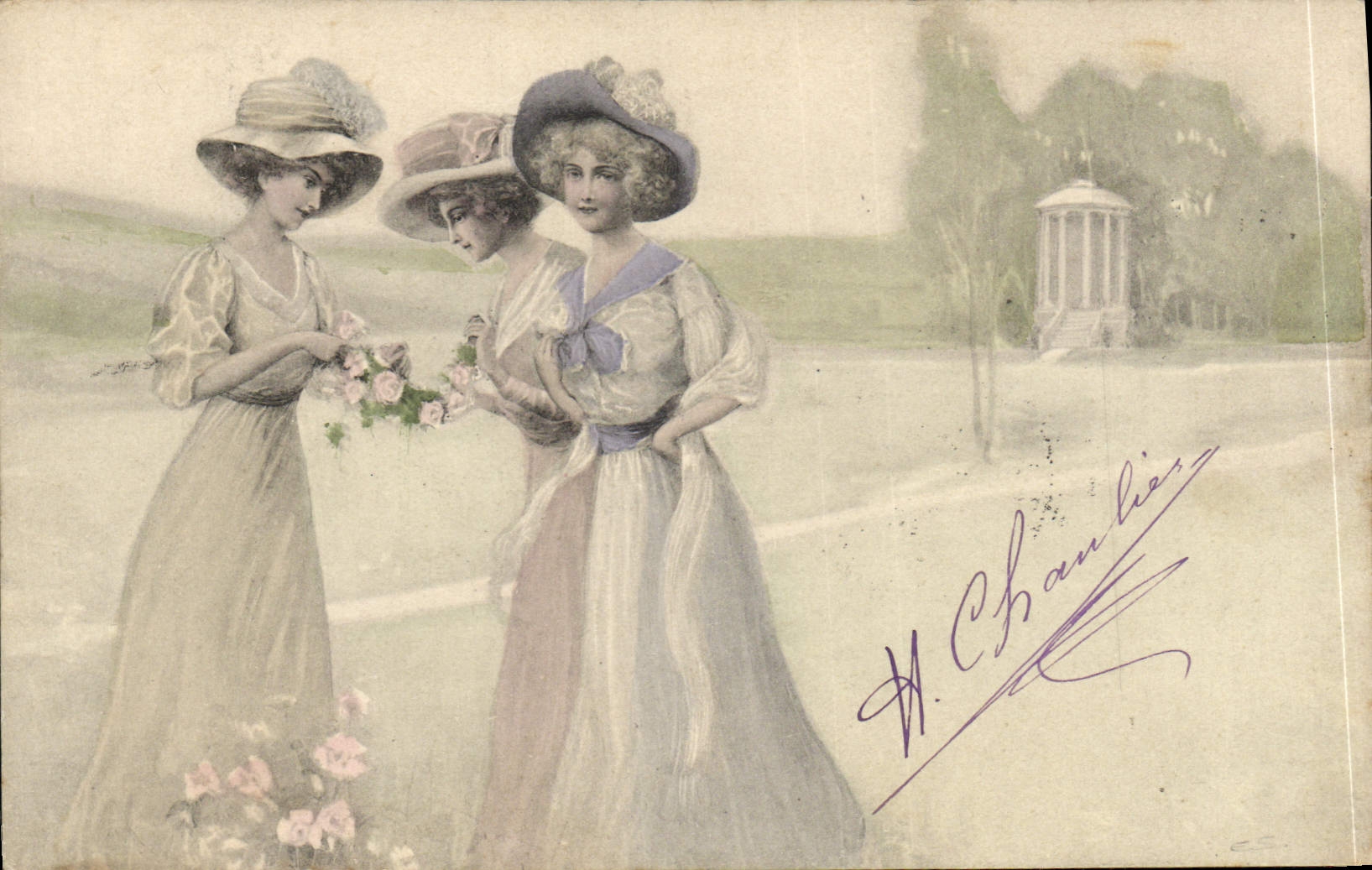 Postal Fantasia Mujeres Ilustrador