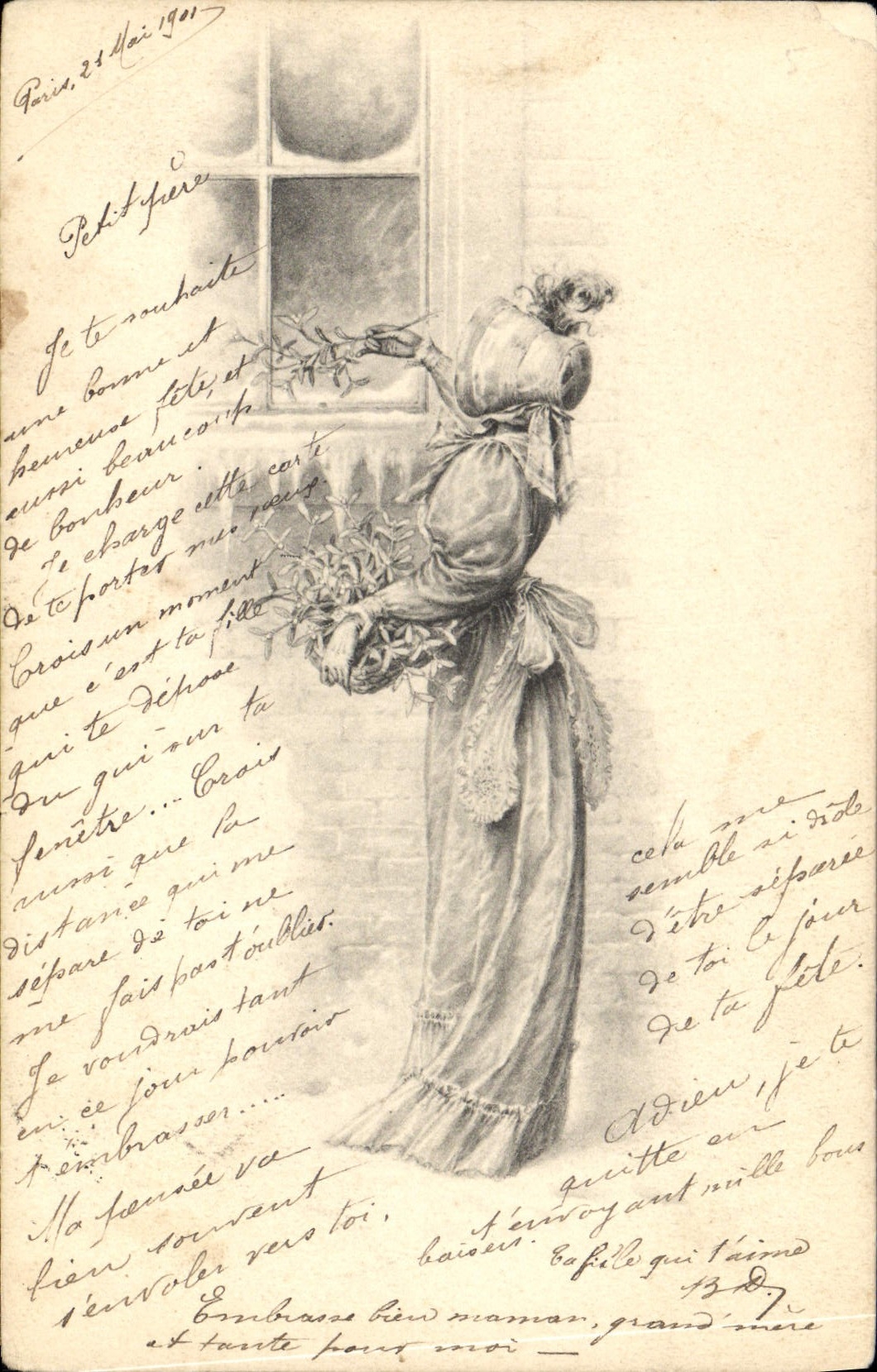 CPA Fantaisie Femme Illustrateur 