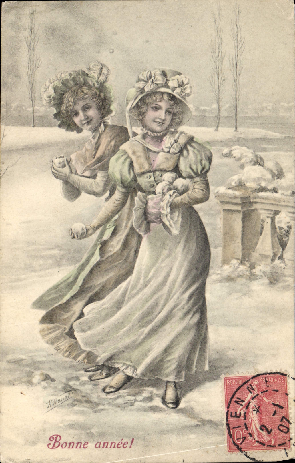 CPA Fantaisie Femmes Illustrateur 