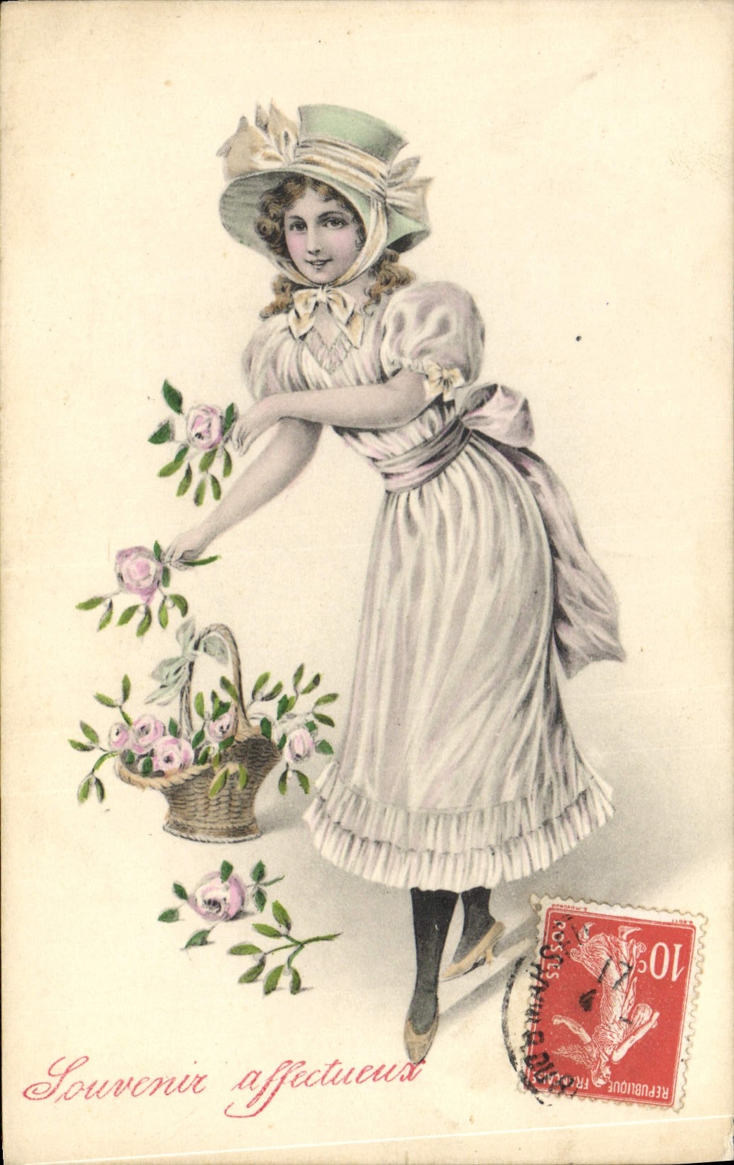 CPA Fantaisie Femme Illustrateur 