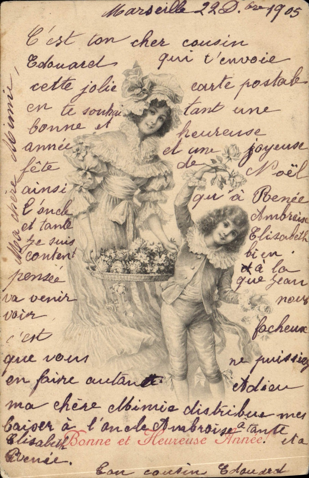 CPA Fantaisie Femme Illustrateur Enfant