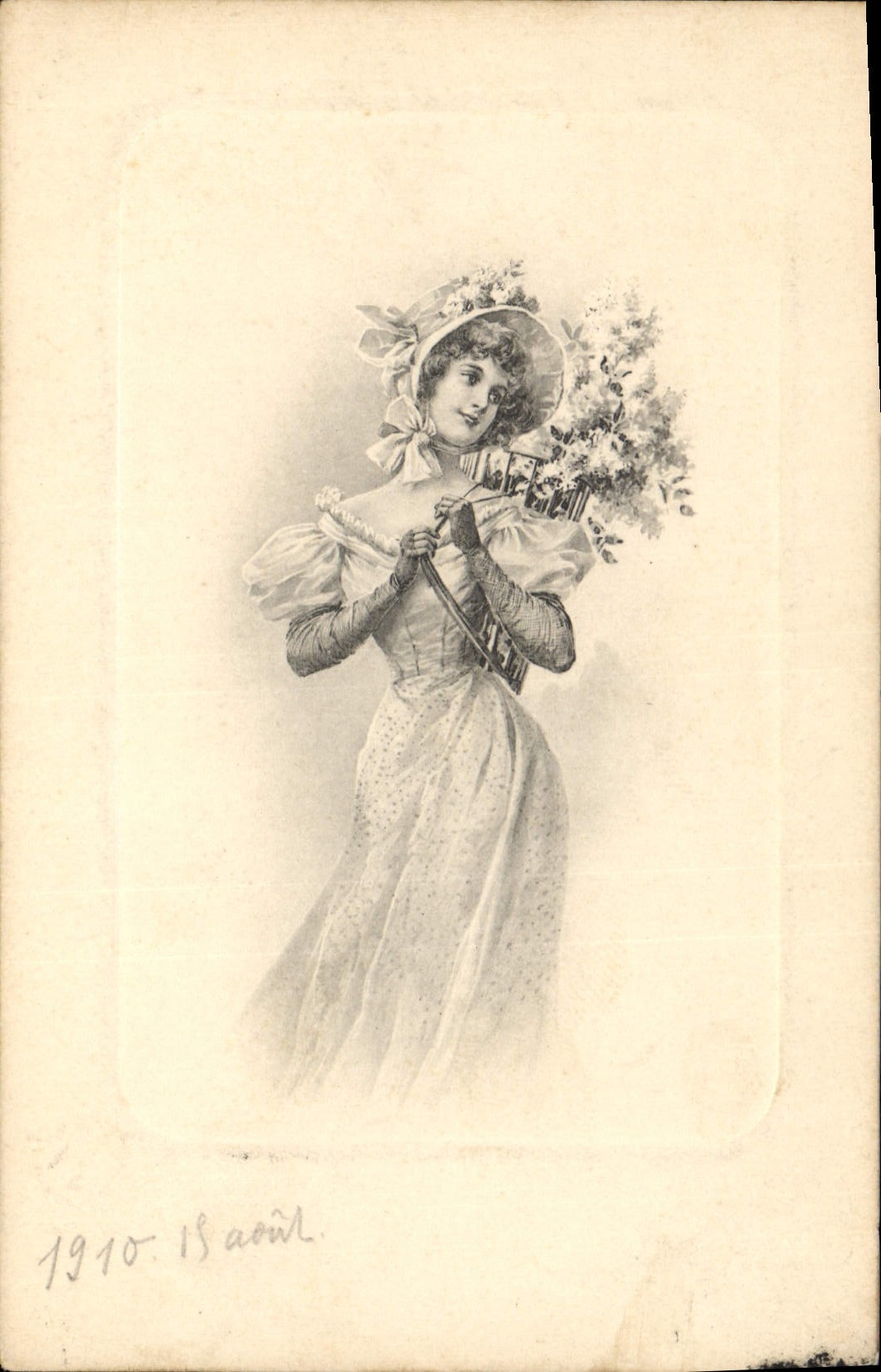 CPA Fantaisie Femme Illustrateur 