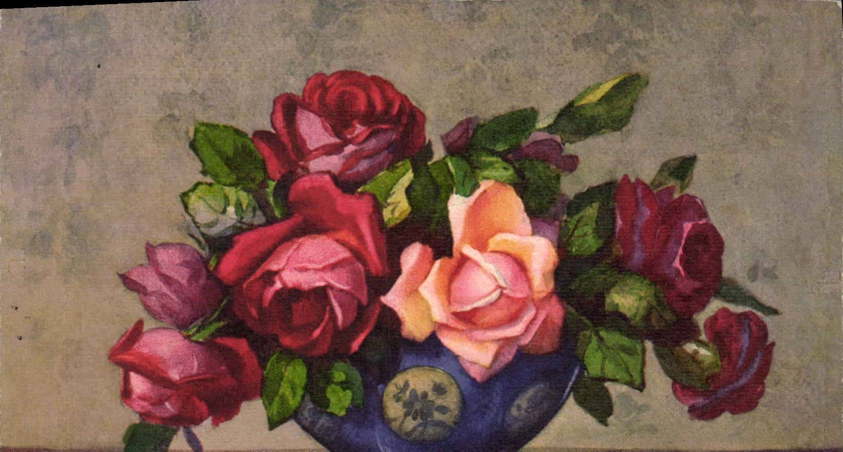 CPA Fantaisie Fleurs 