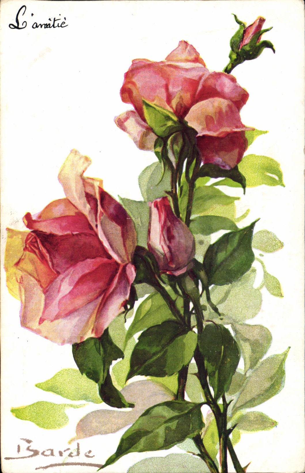 CPA Fantaisie Fleurs 