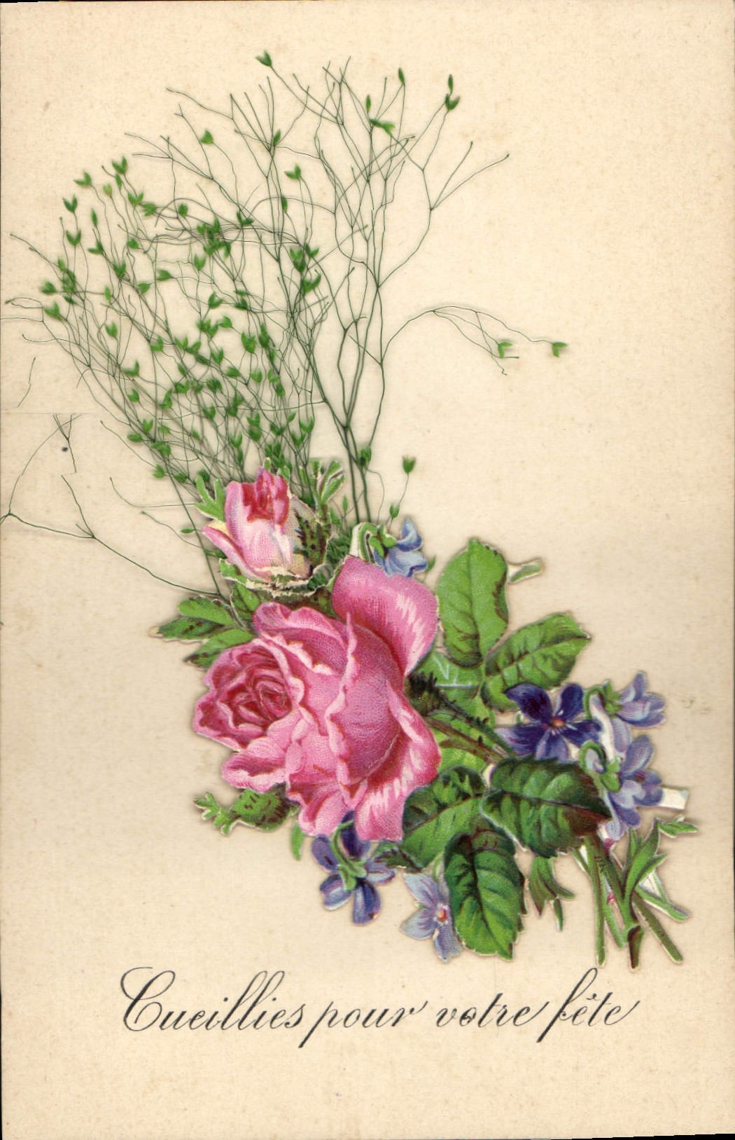 CPA Fantaisie Fleurs 