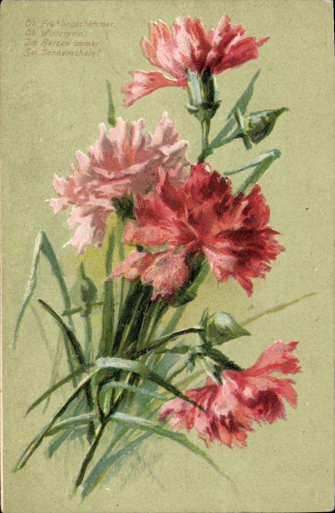 CPA Fantaisie Fleurs 