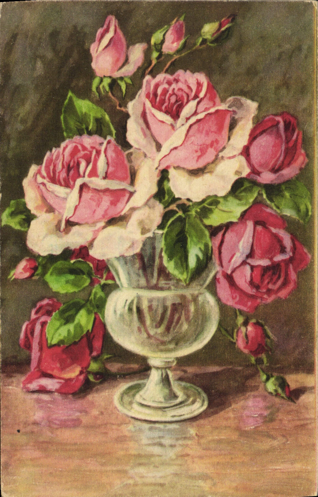 CPA Fantaisie Fleurs 