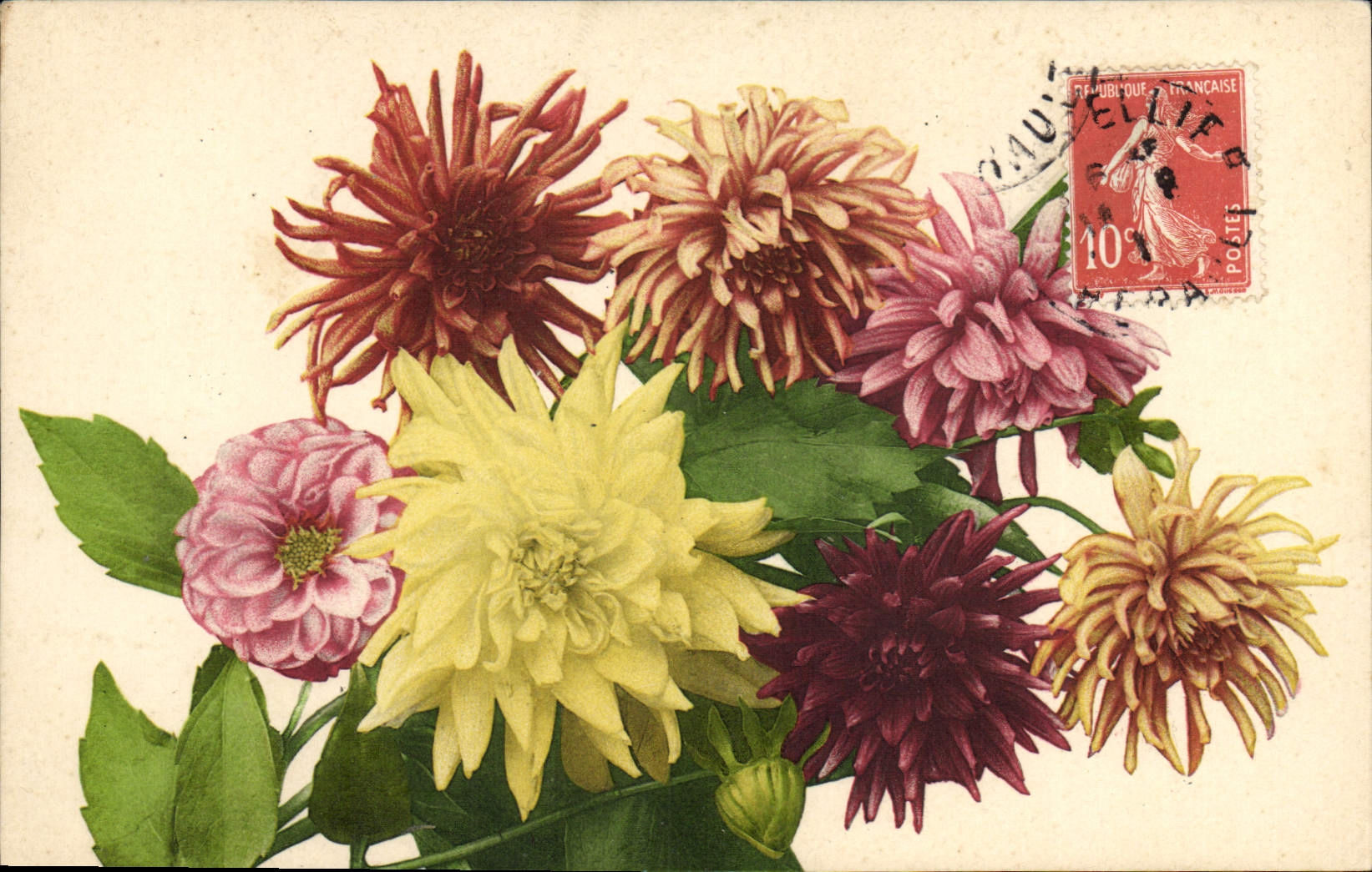 CPA Fantaisie Fleurs 