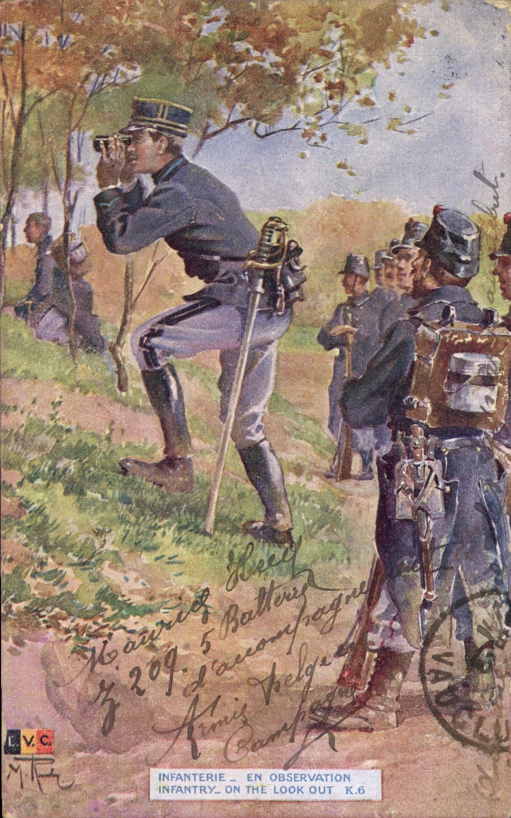 CPA Militaria Infanterie En observation