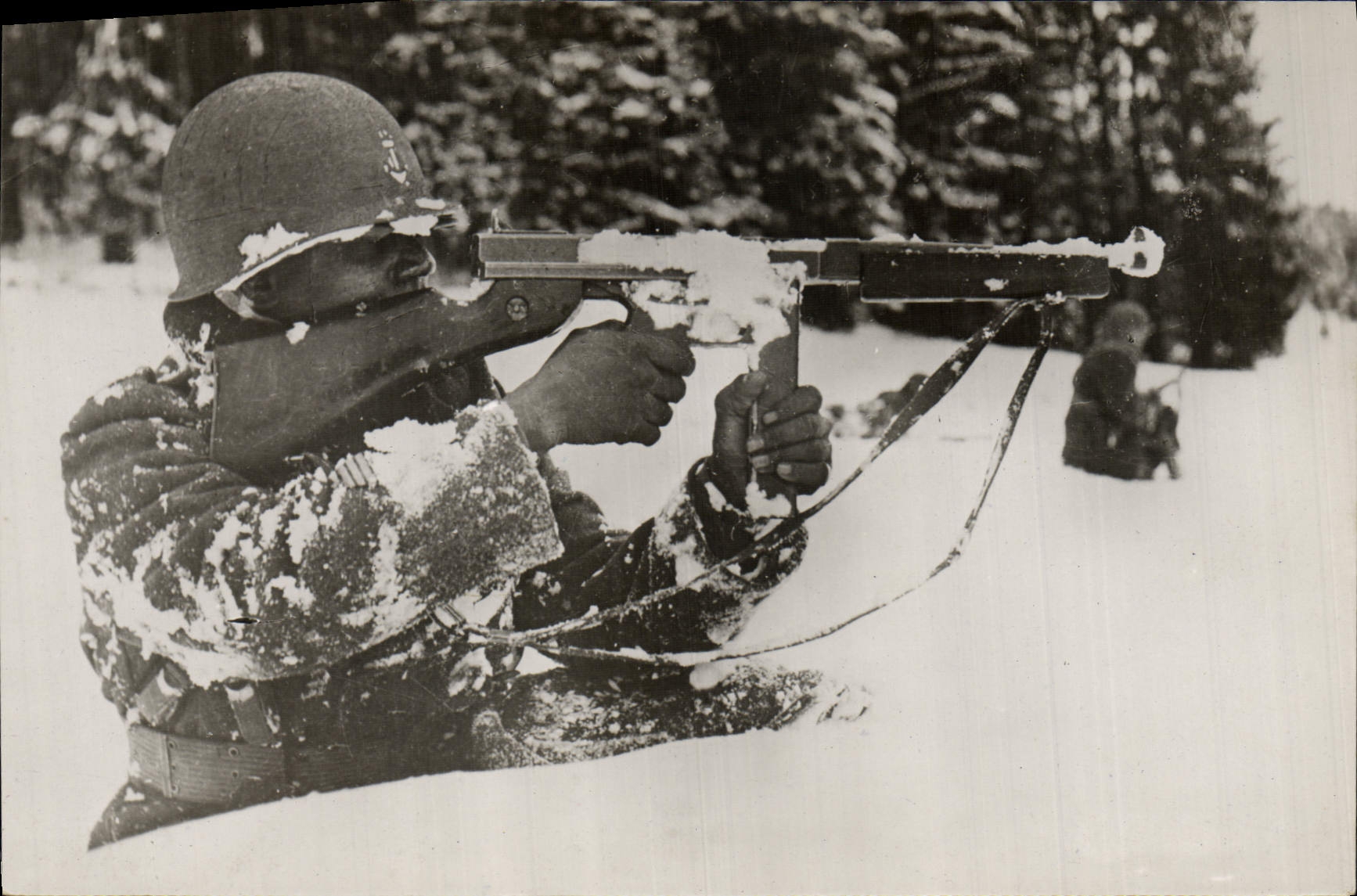 CPM Militaria De Sienne a Belfort Patrouille de Senegalais dans les Vosges