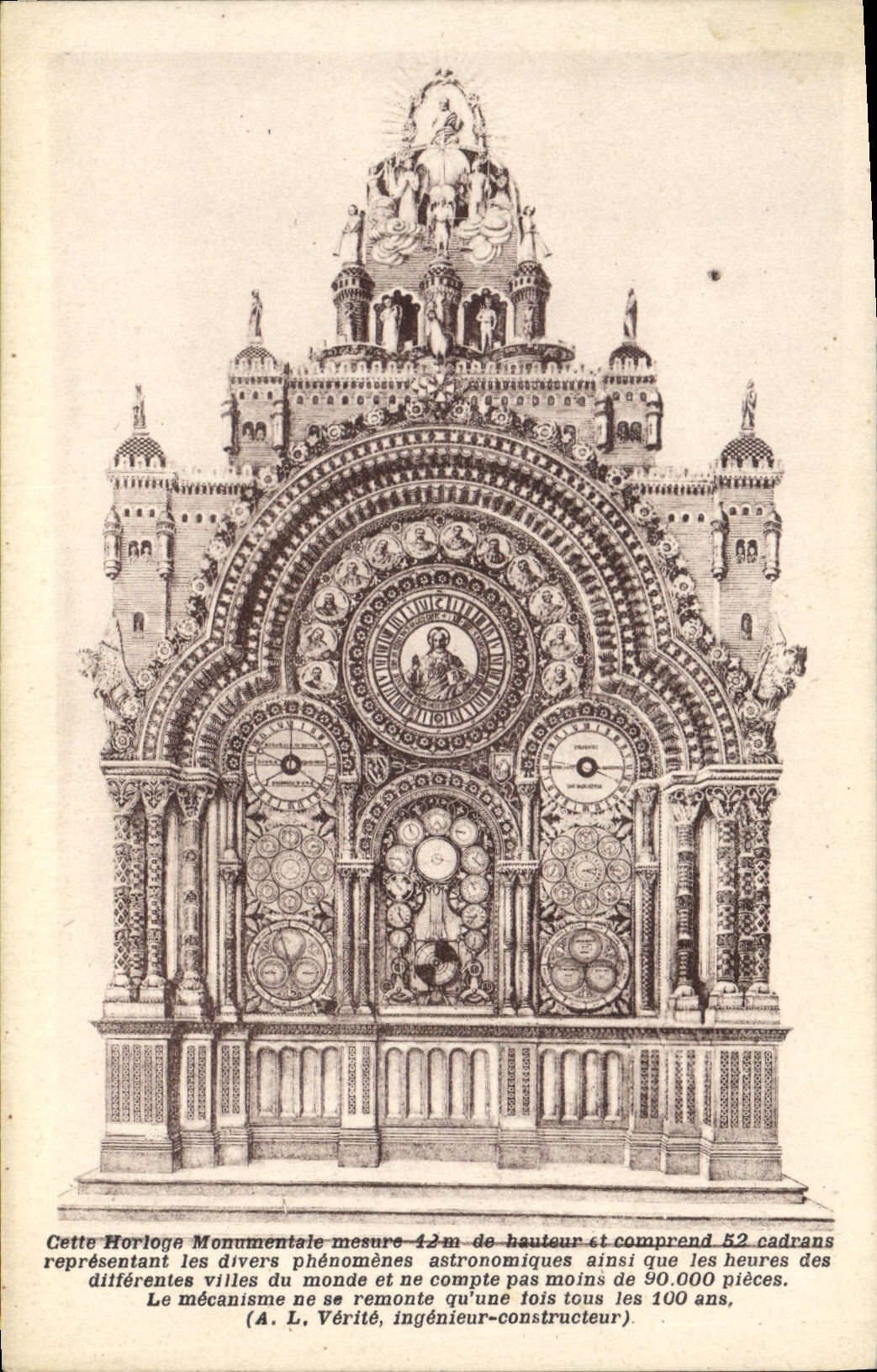 CPA Horloge mounentale Beauvais