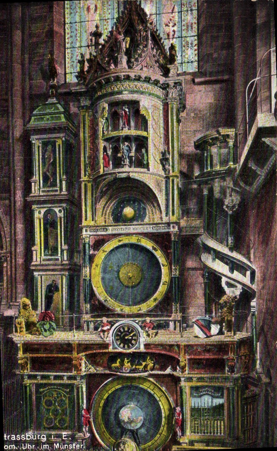 CPA Horloge astronomique Strasbourg