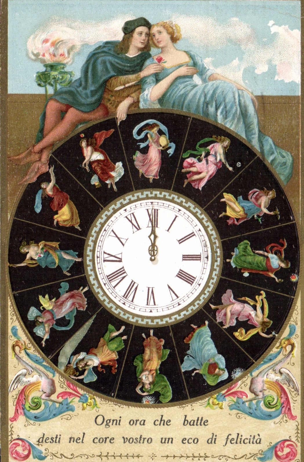 CPA Horloge Roma