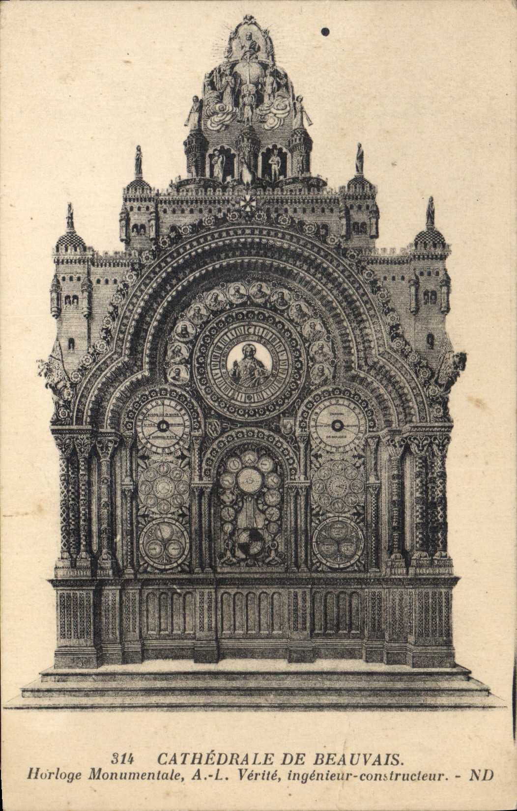 CPA Horloge monumentale Cathedrale de Beauvais