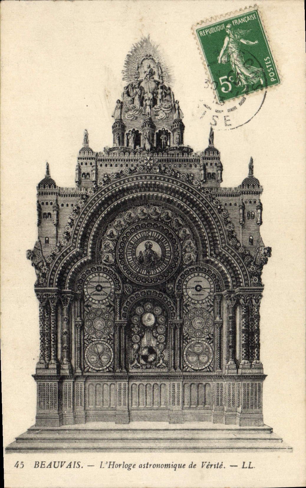 CPA Horloge astronomique de Verite Beauvais