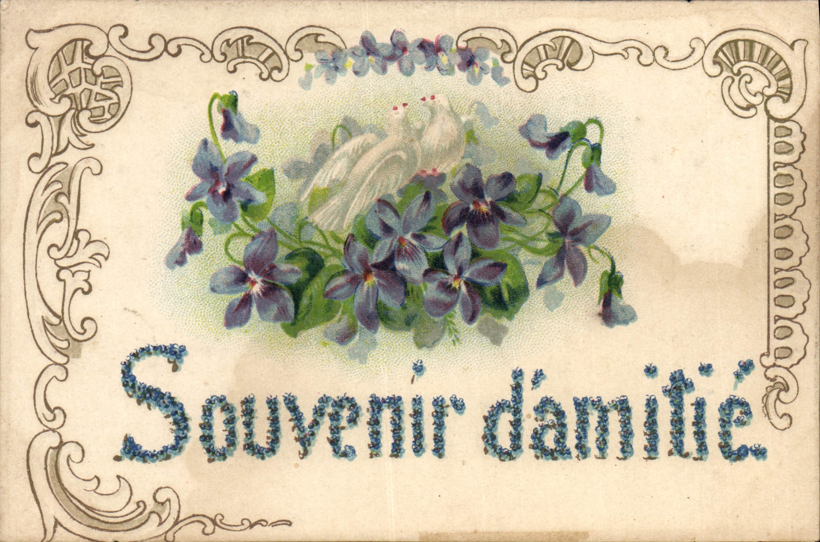 CPA Fantaisie Fleurs Colombes