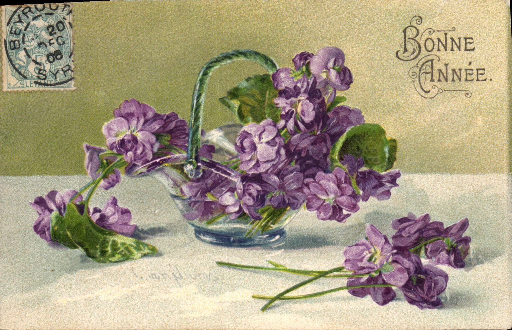 CPA Fantaisie Fleurs 