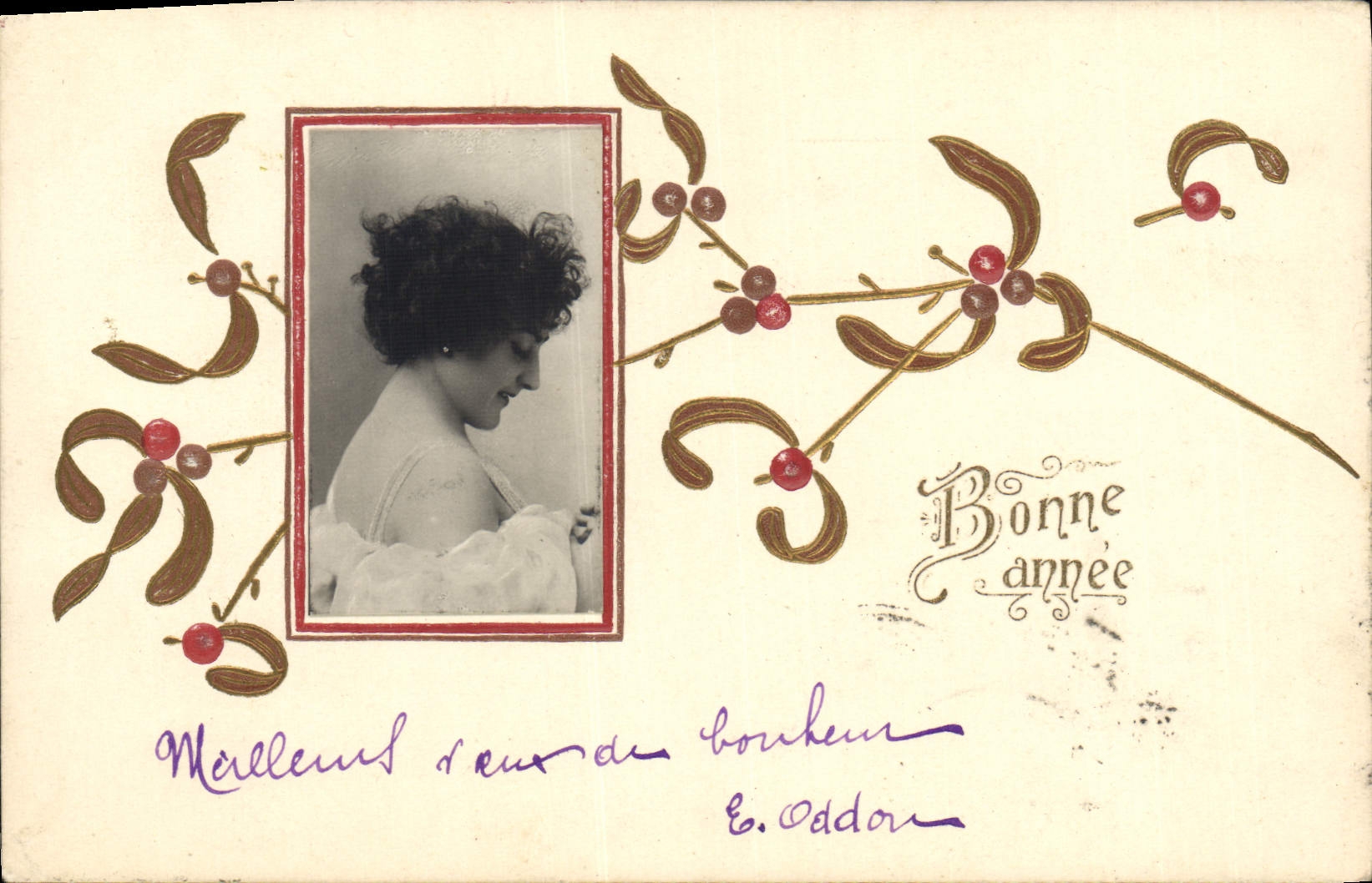 CPA Fantaisie Fleurs Femme