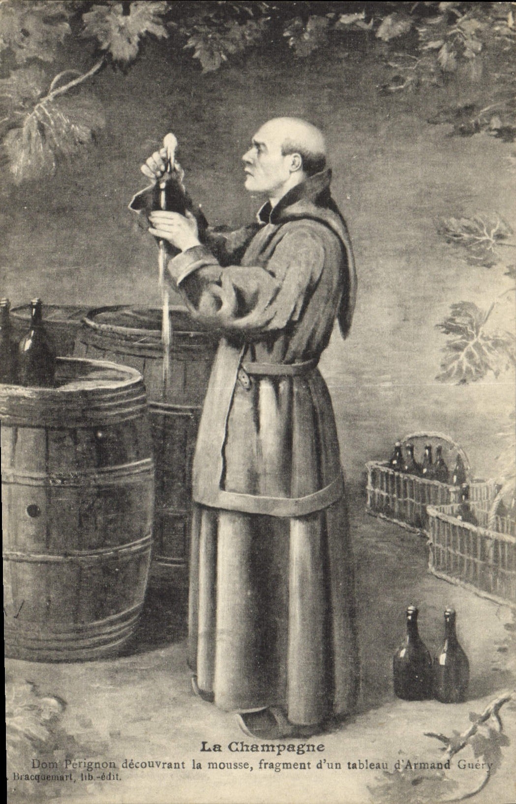 CPA La Champagne Dom Perignon