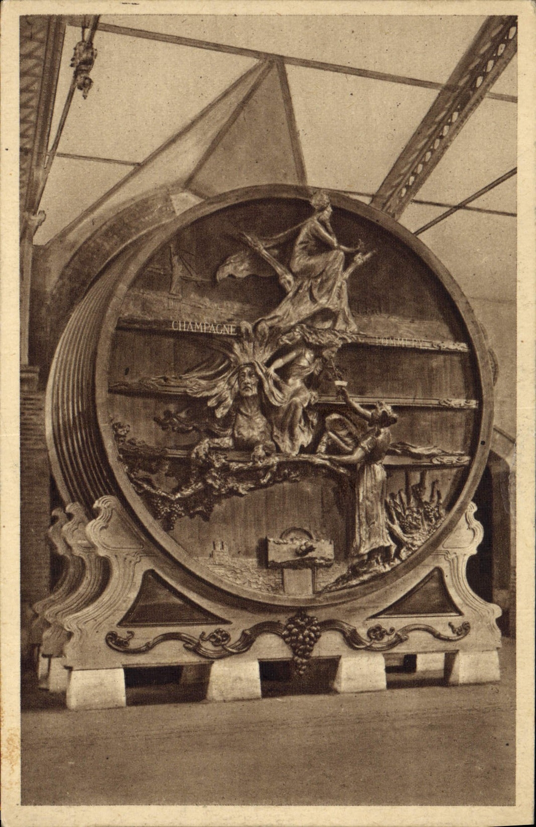 CPA Champagne Pommery & Greno Reims Le grand foutre