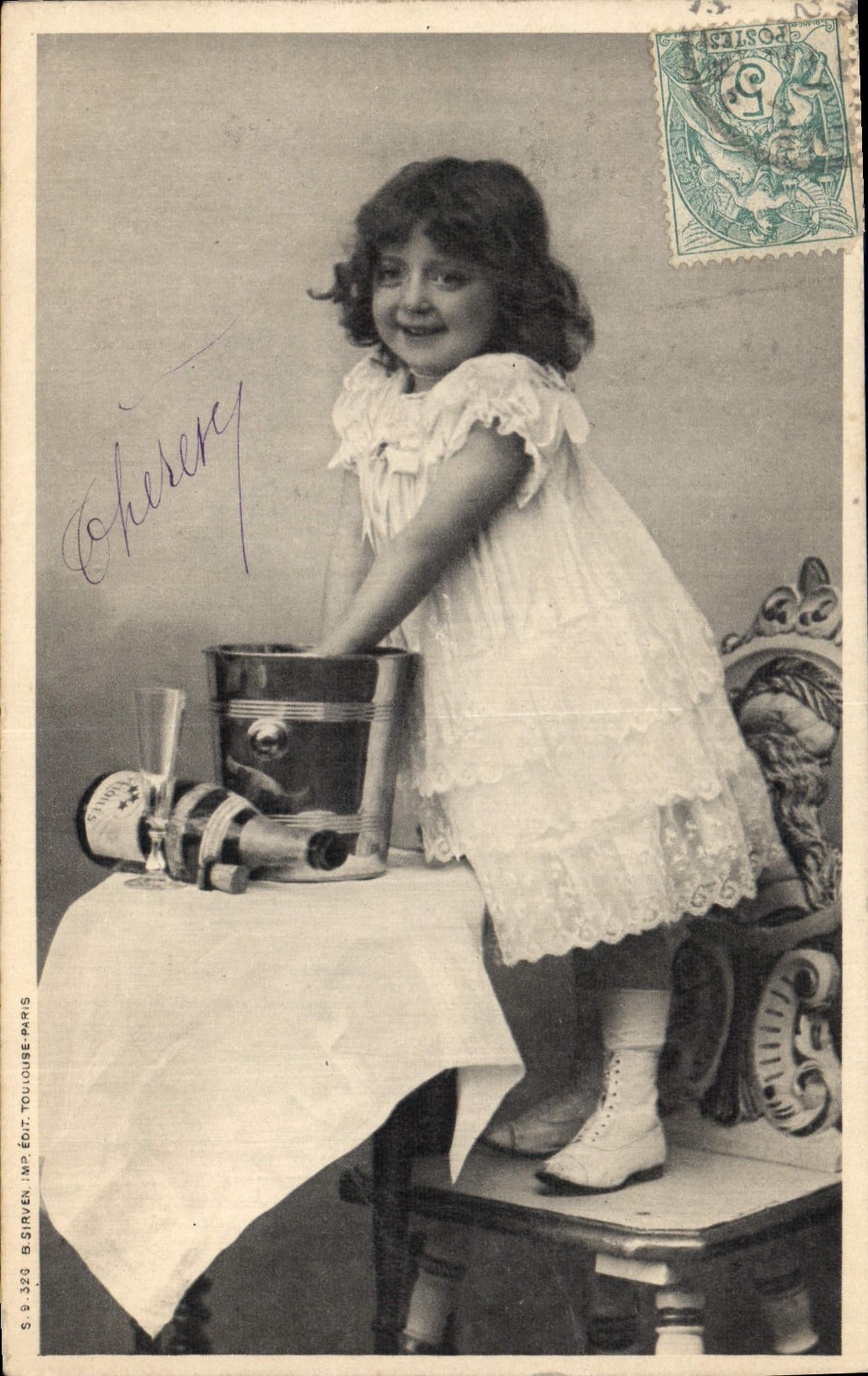 Postal Niño Champaña