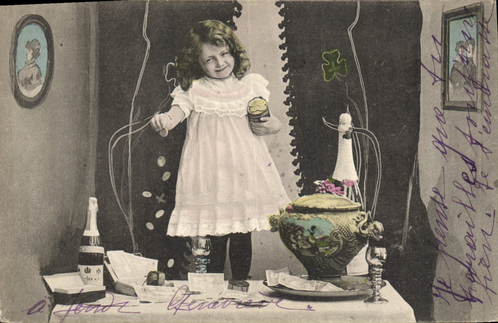 CPA Enfant Champagne