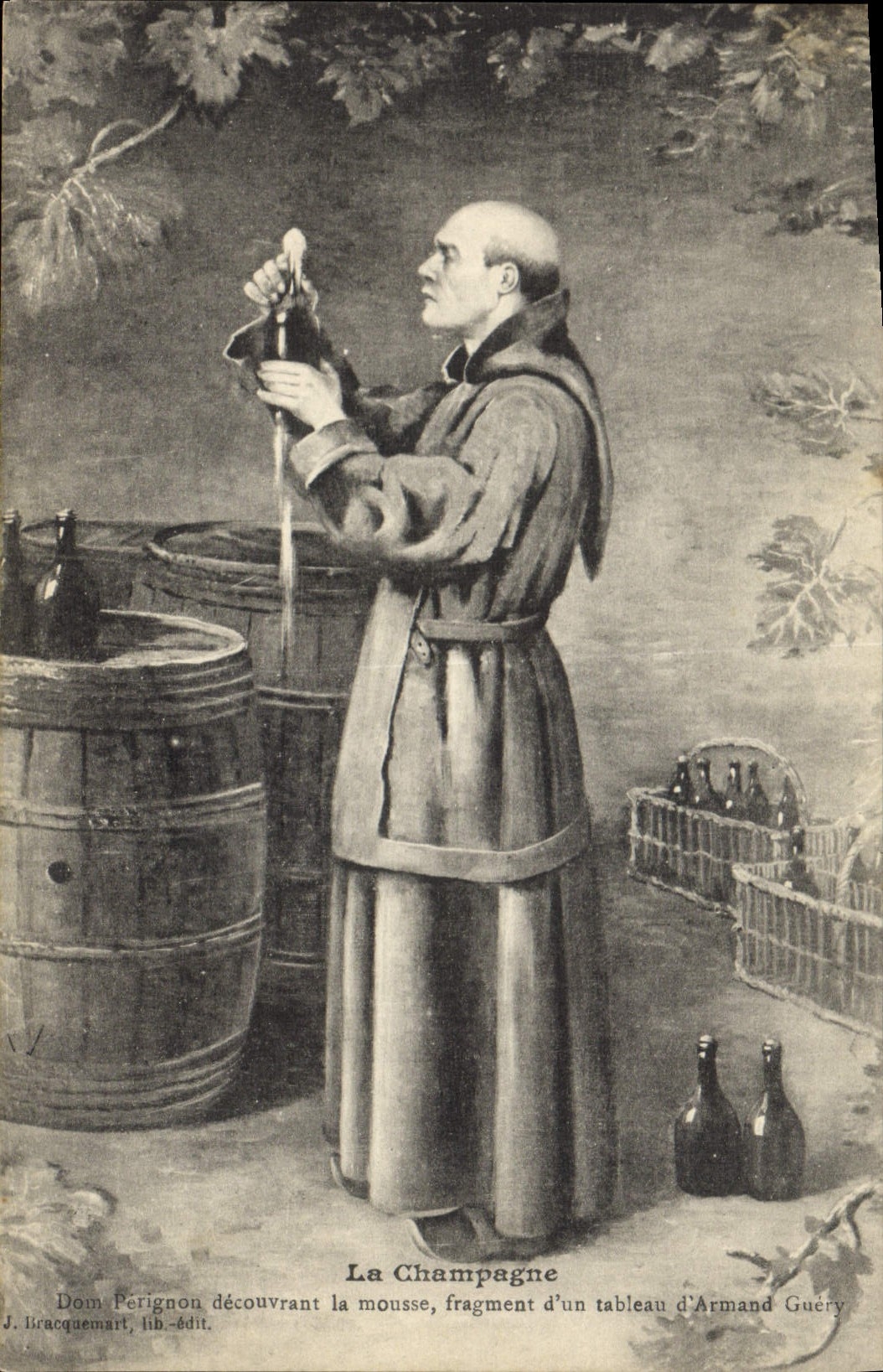 Postal Champaña Du Perignon