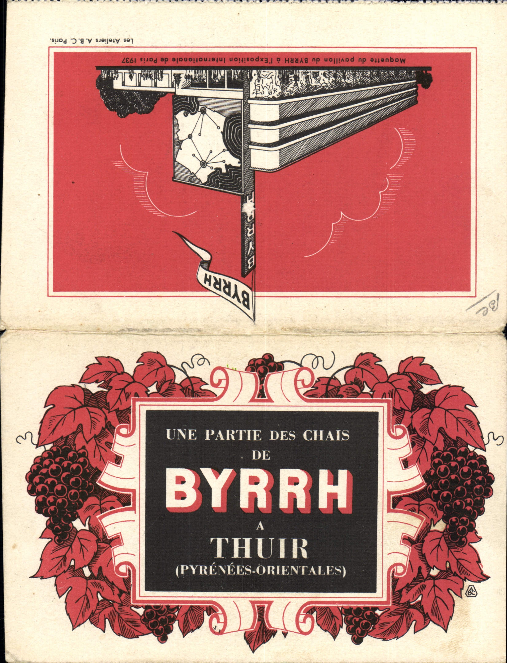 Postal Bodegas Byrrh Thuir