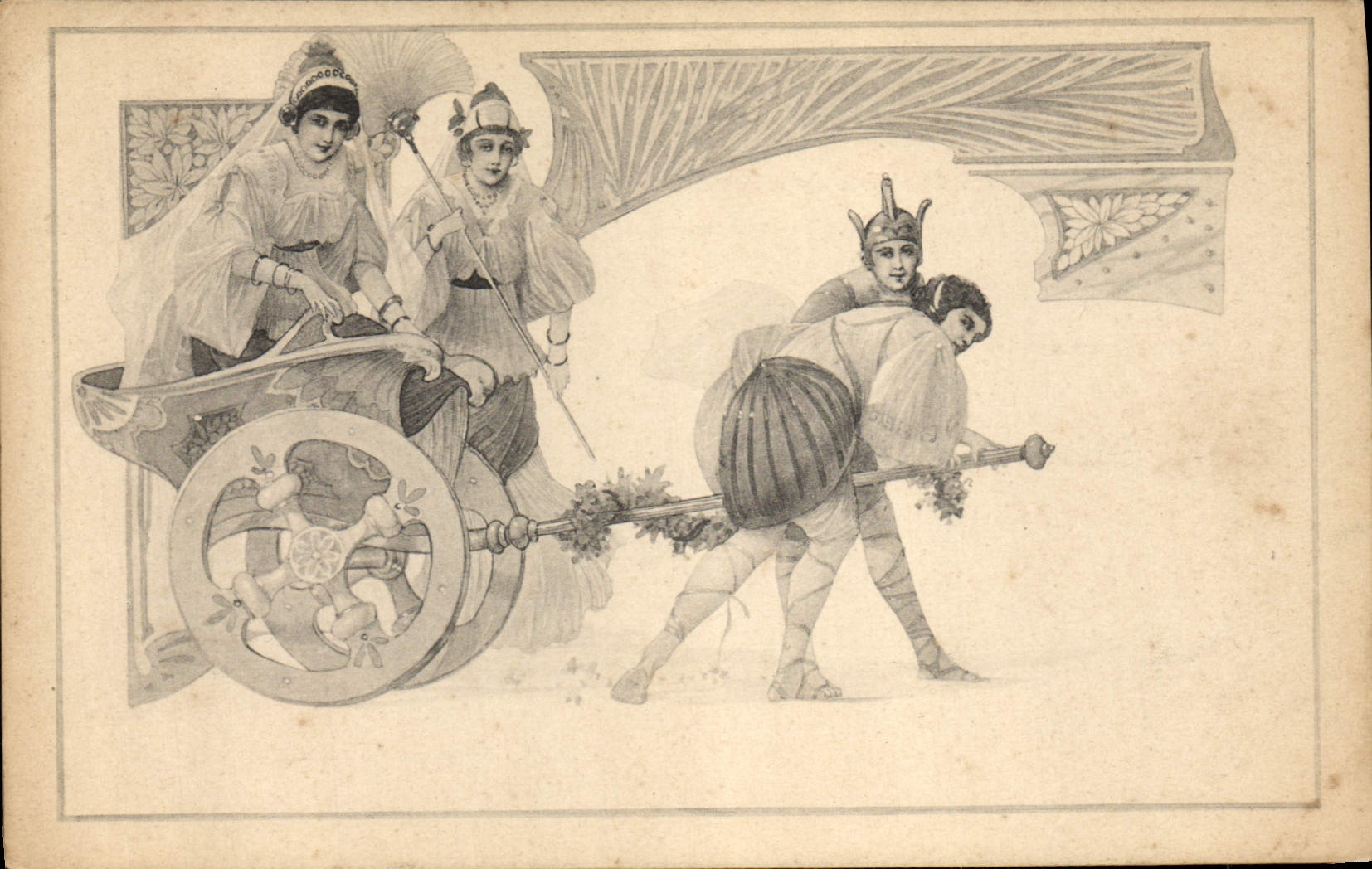 Vintage Postcard Fantasy Women Tank