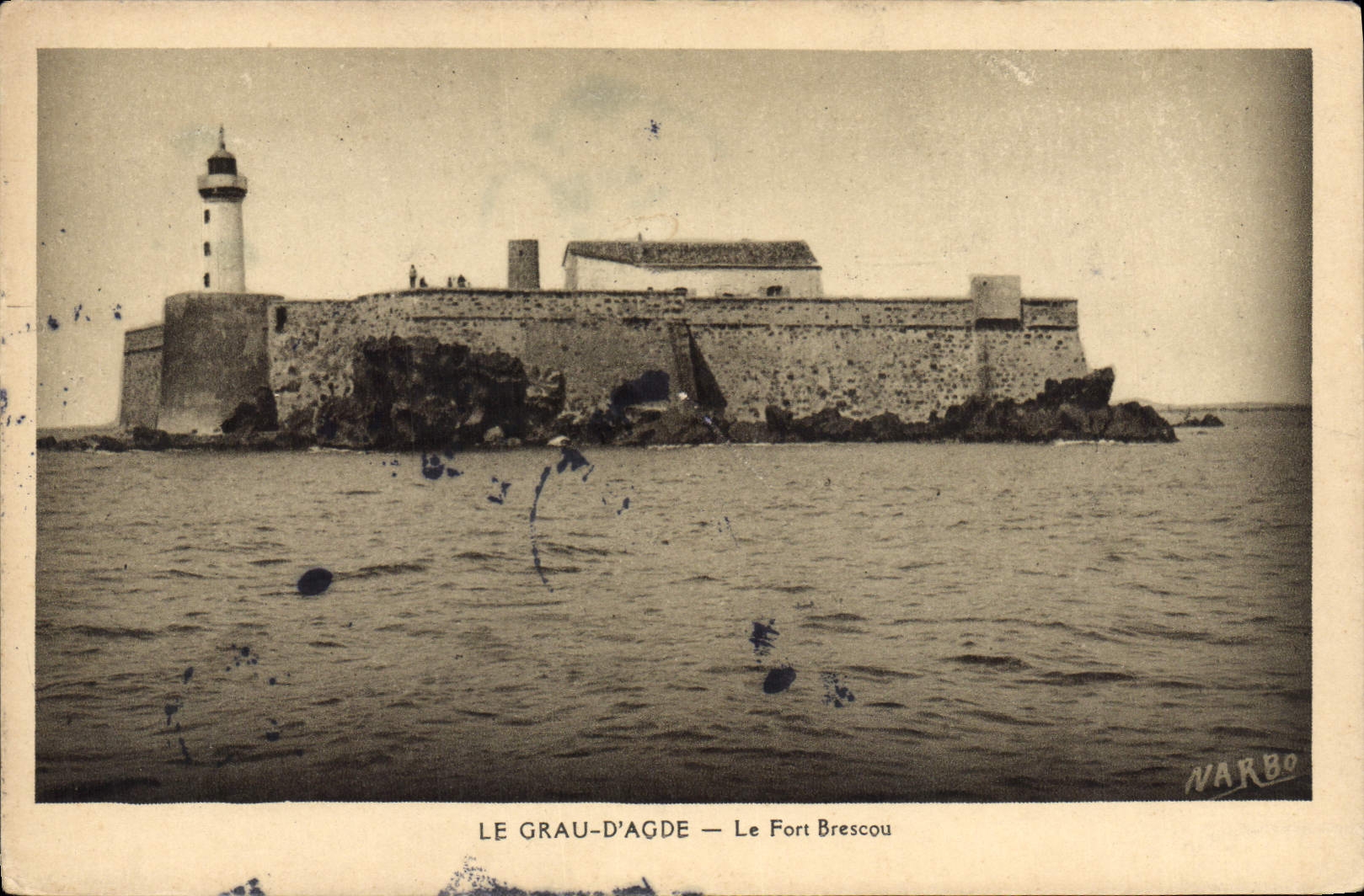 CPA Phare le Grau d'Agde Le fort Brescou