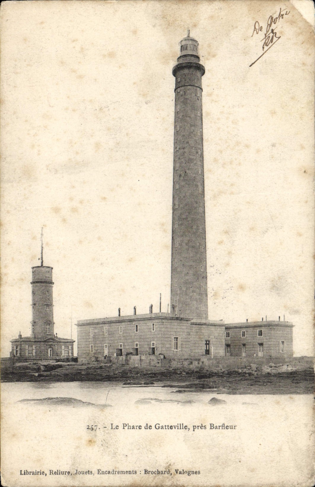 CPA Phare de Gatteville pres Barfleur