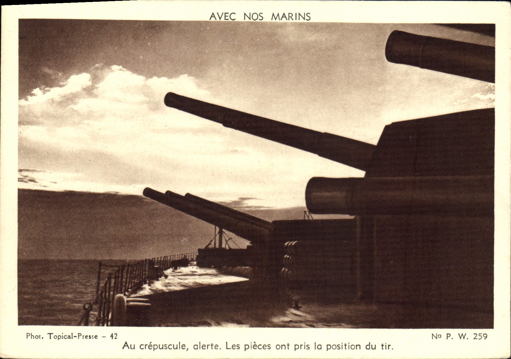 Vintage Postcard Militaria With our sailors