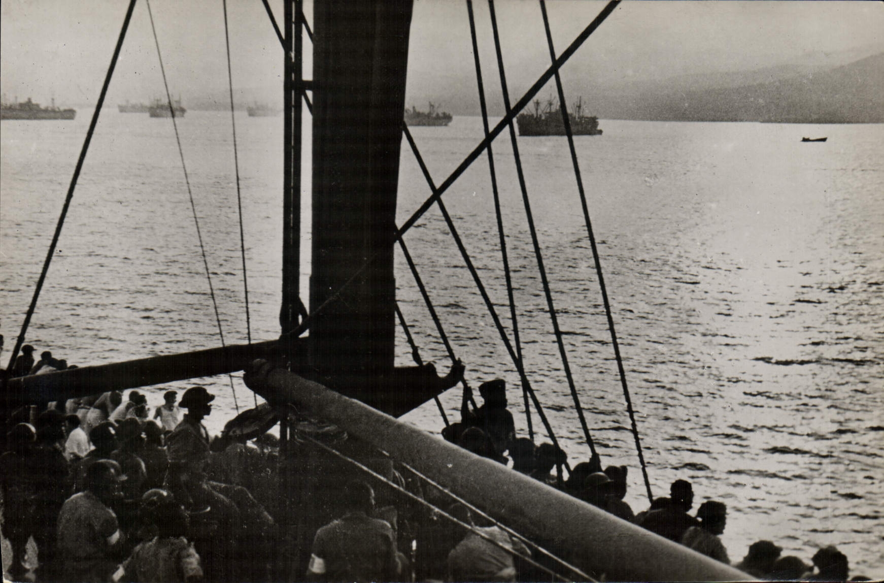 Postal Militaria de Siena a Belfort el convoy en marcha para Francia