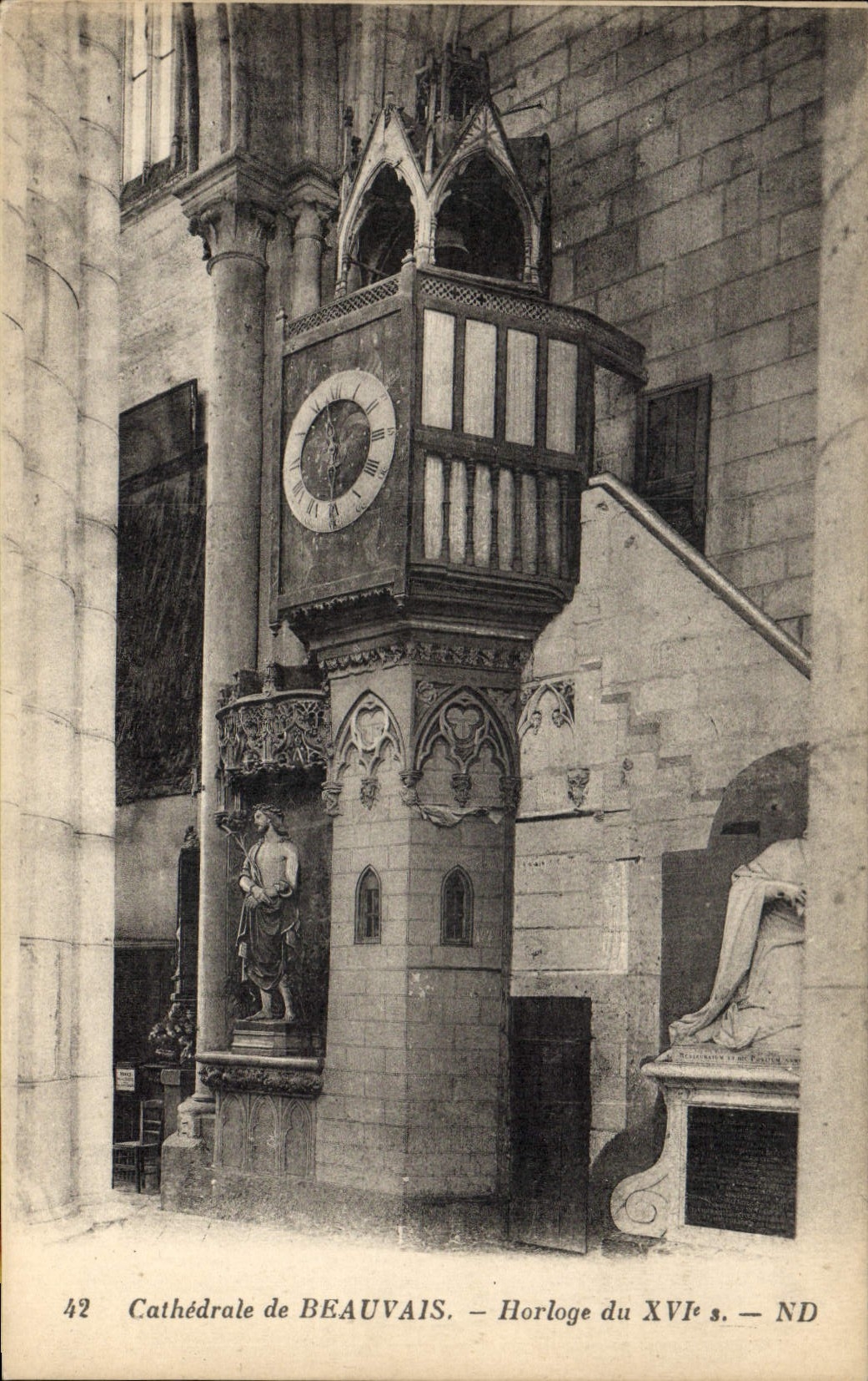 CPA Horloge Cathedrale de Beauvais