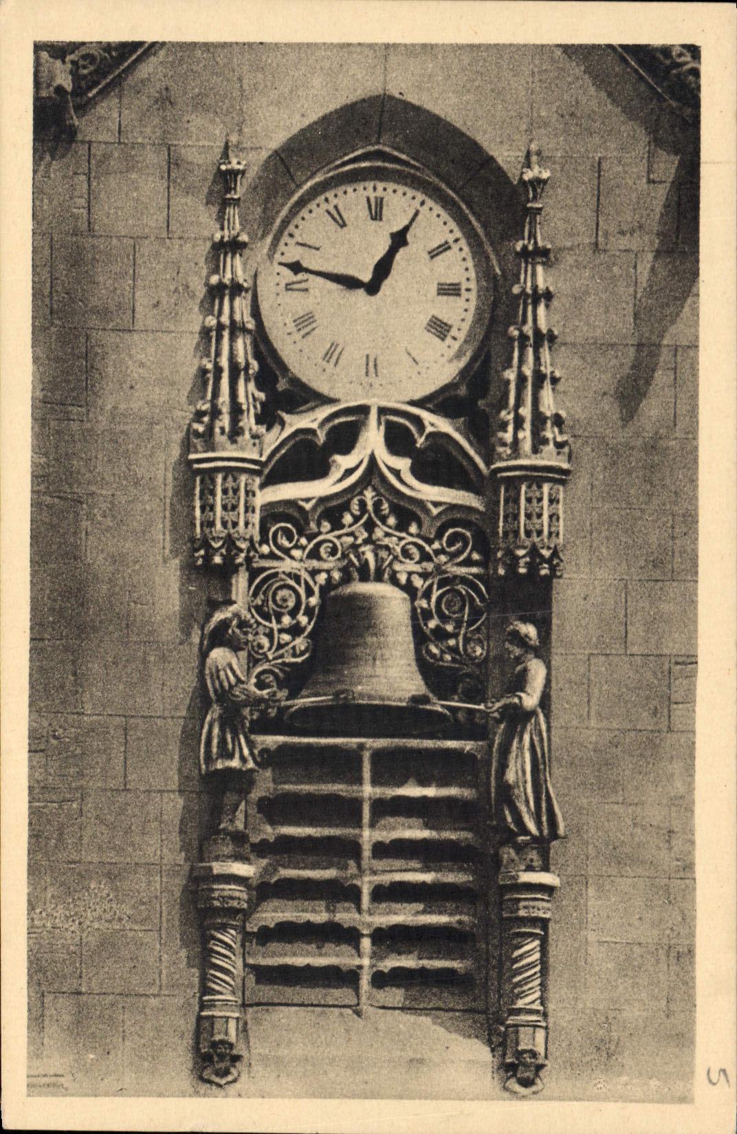CPA Horloge Feurs Le Jacquemard de l'eglise Notre Dame
