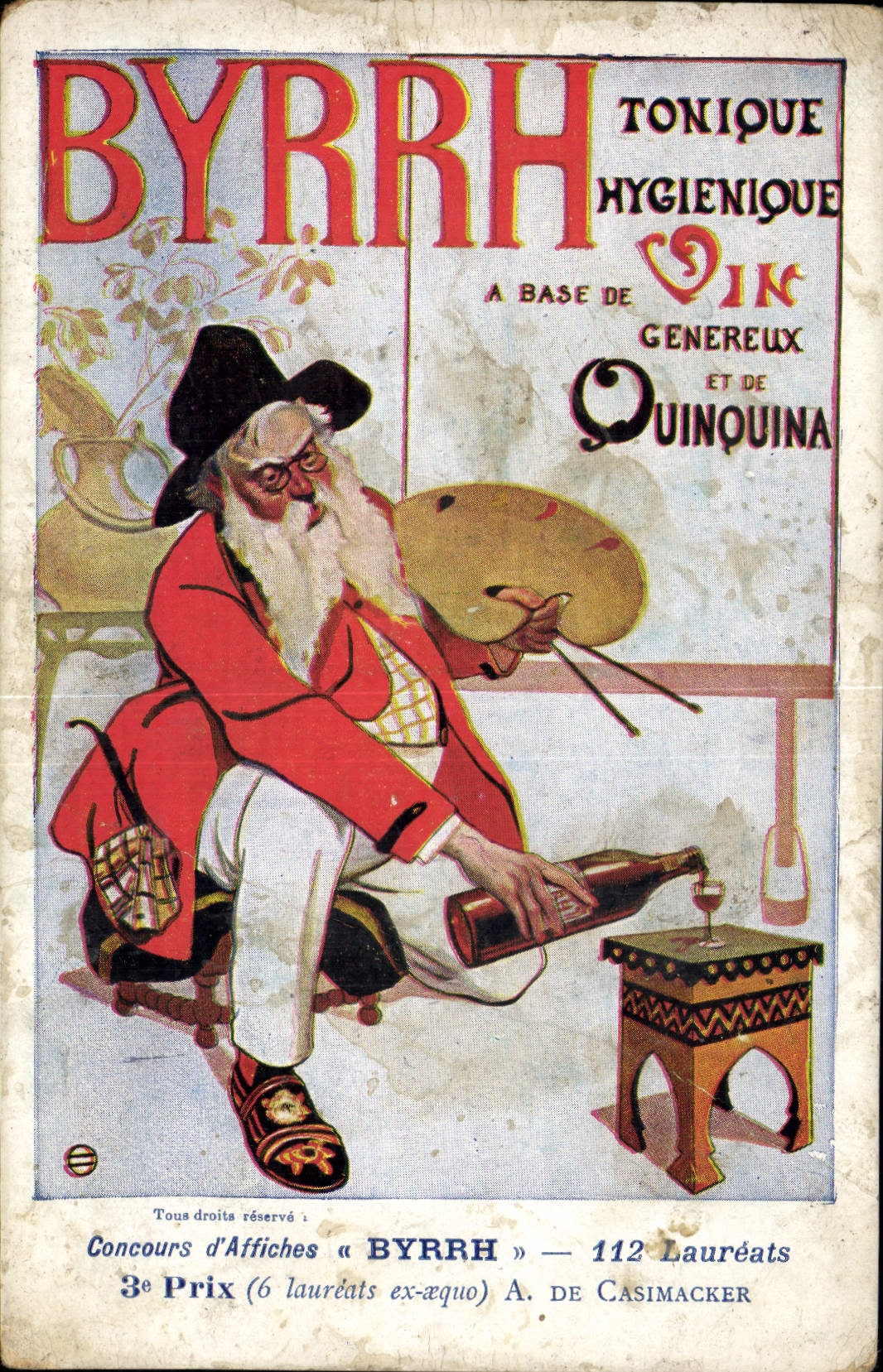 CPA Publicite Byrrh Tonique 