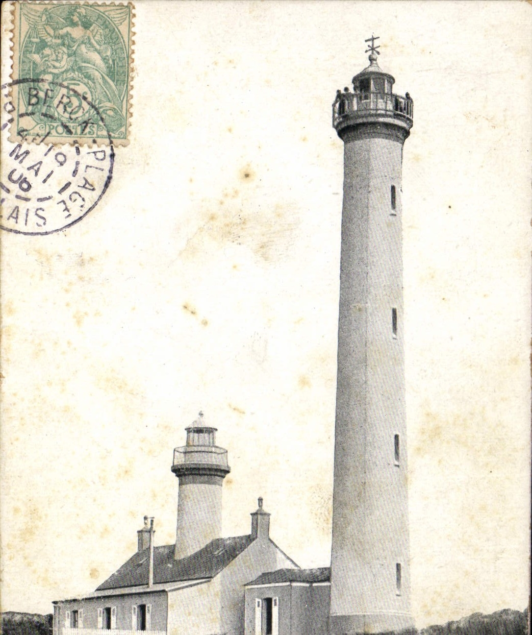 CPA Phare Berck Plage