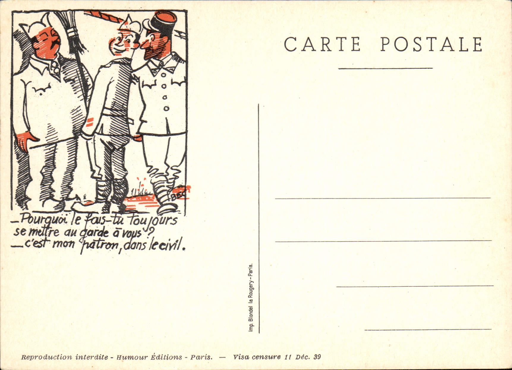 Modern Postcard Militaria Civil Owner